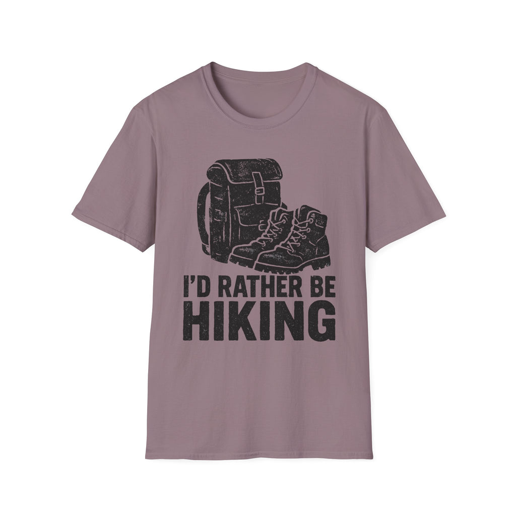 Boots & Backpack "I'd Rather Be Hiking" T-Shirt