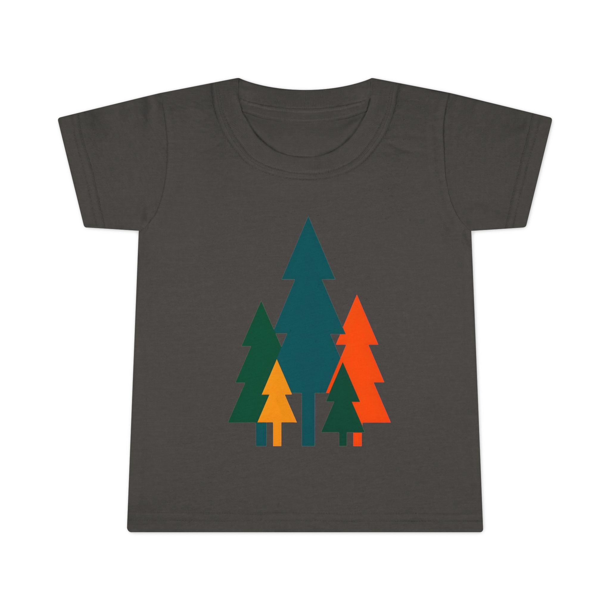 Toddler T-Shirt - Colorful Geometric Pine Trees Kids Tee