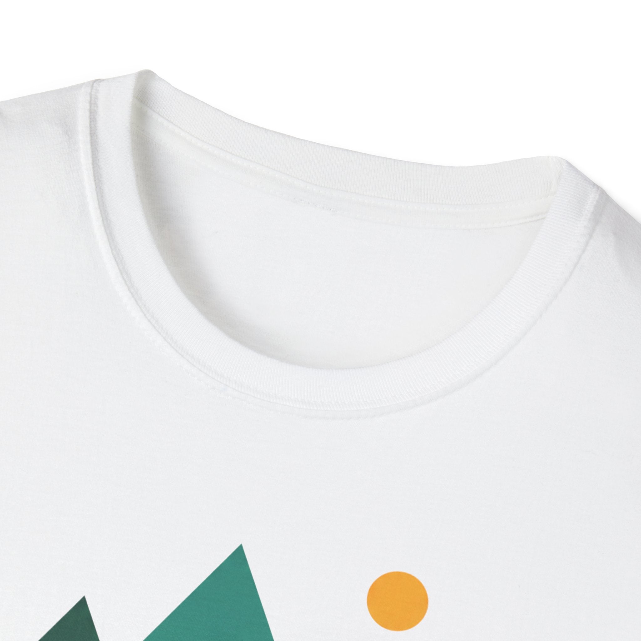 Minimal Mountain River T-Shirt — Nature Graphic Tee