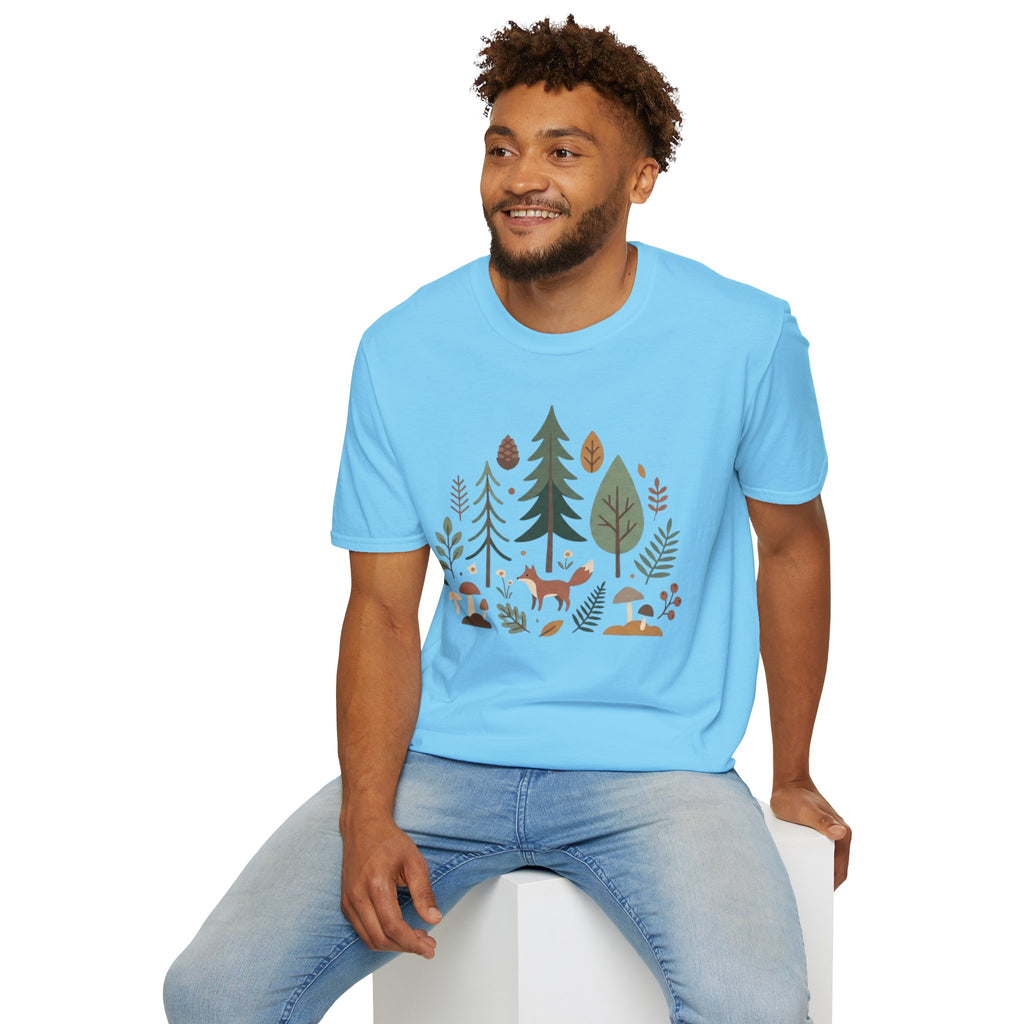 Woodland Fox T-Shirt — Nature Forest Camping Graphic Tee