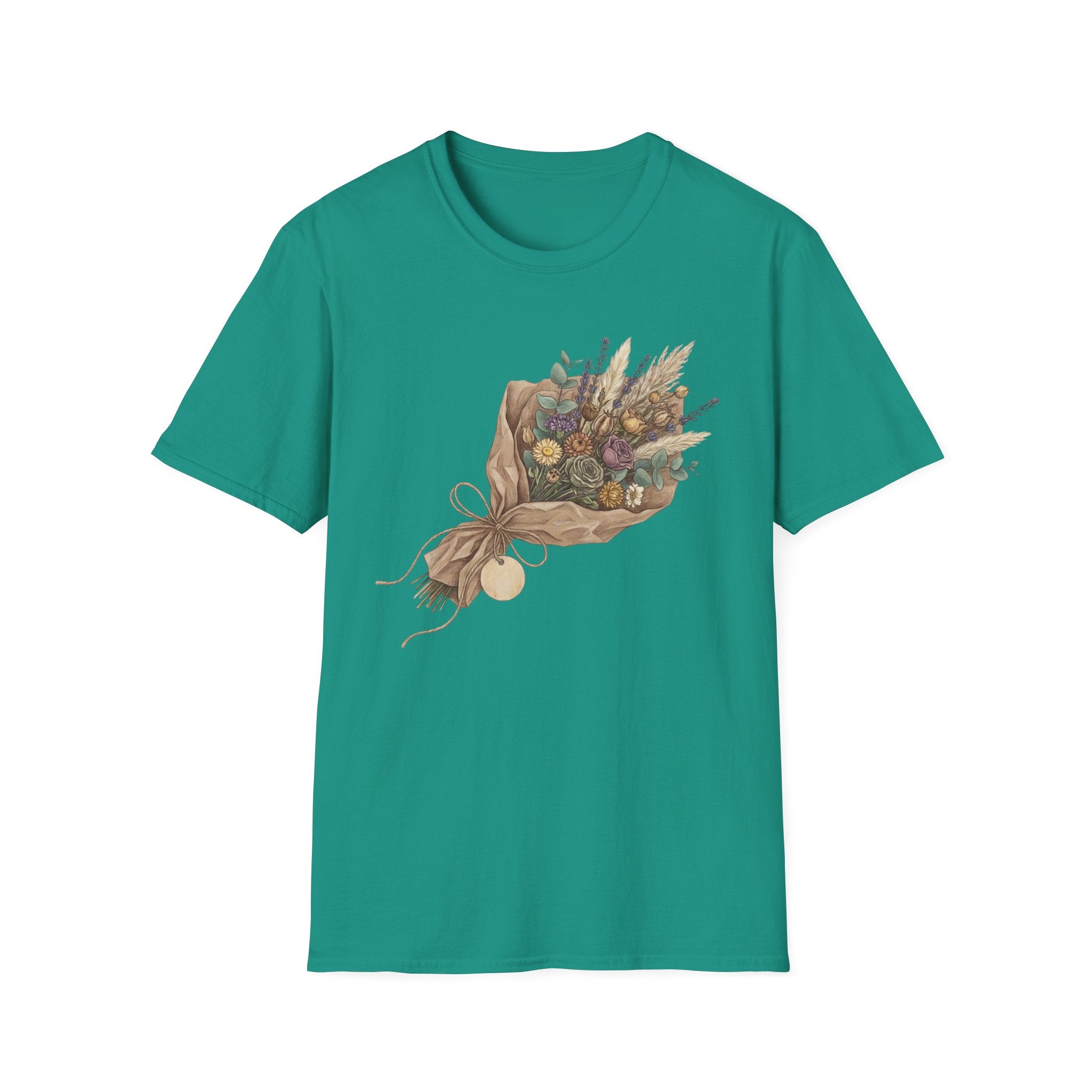 Floral Bouquet Graphic T-Shirt — Rustic Wildflower Bouquet Tee