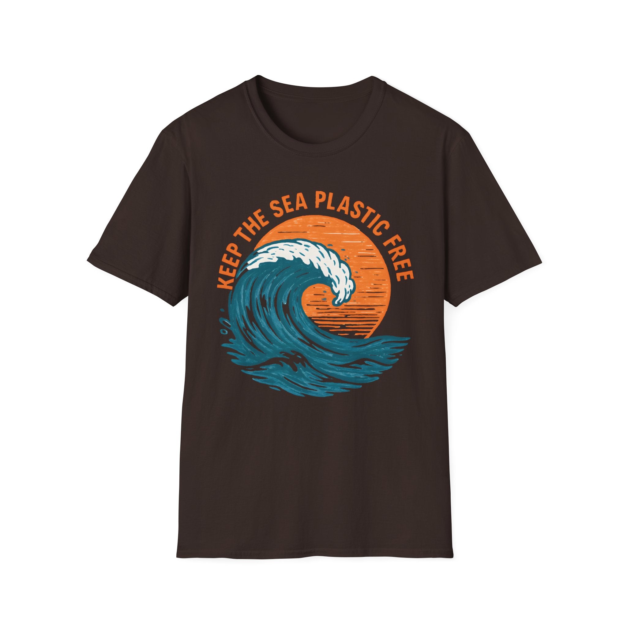 Keep the Sea Plastic Free T-Shirt — Ocean Conservation Wave Tee