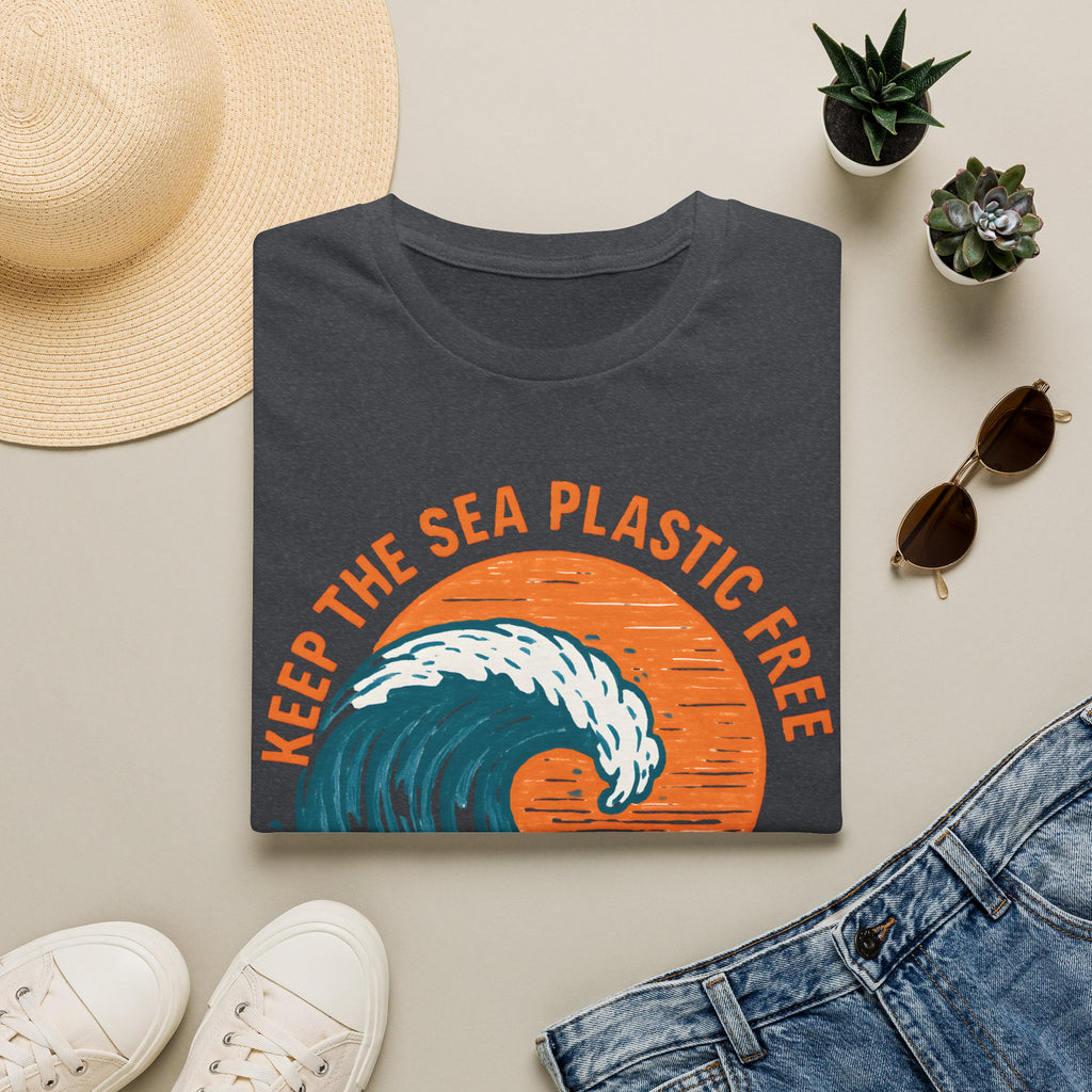 Keep the Sea Plastic Free T-Shirt — Ocean Conservation Wave Tee