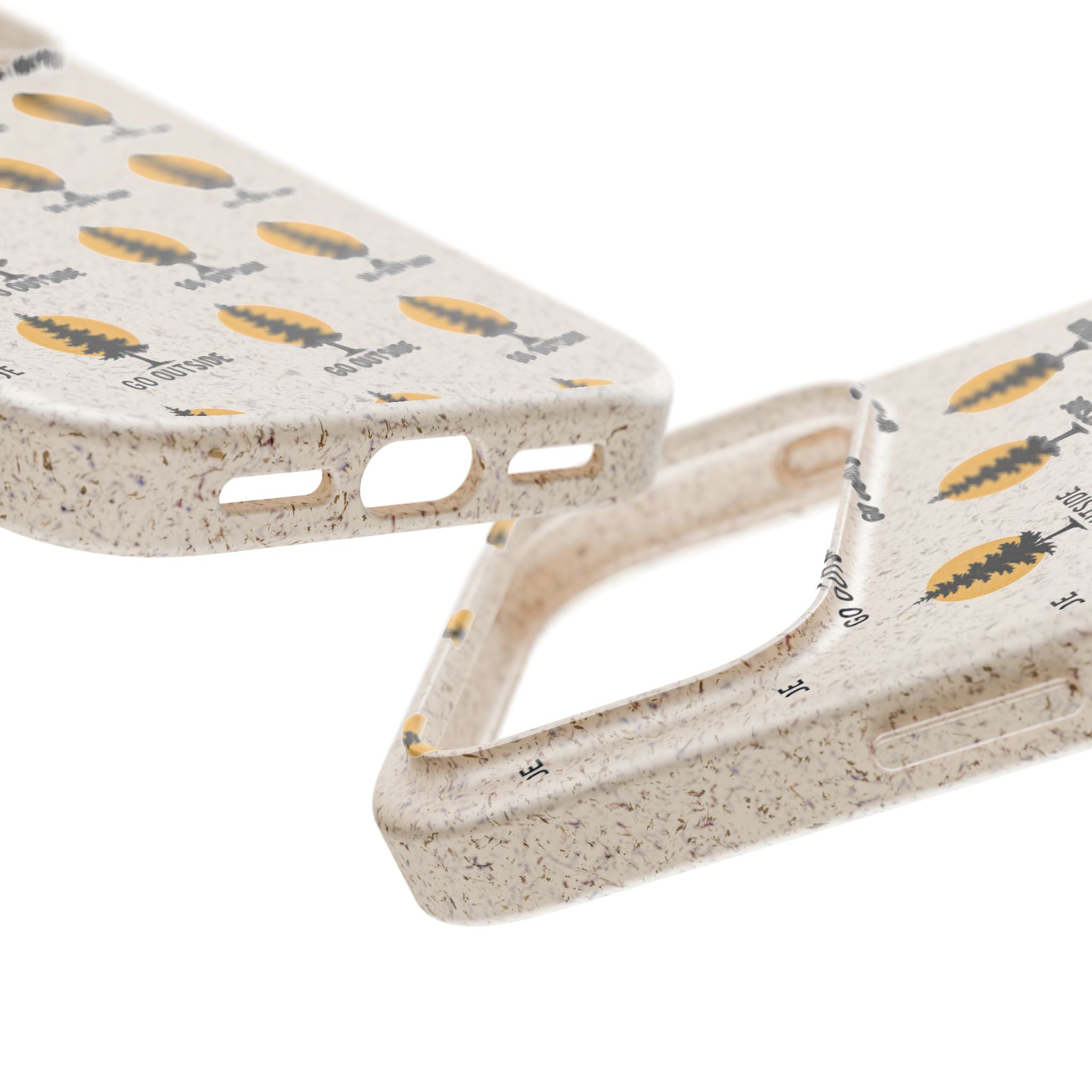 Biodegradable Phone Case — 'Go Outside' Recycled Eco-Friendly iPhone Cover