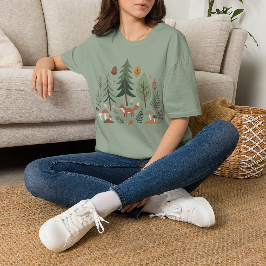 Woodland Fox T-Shirt — Nature Forest Camping Graphic Tee
