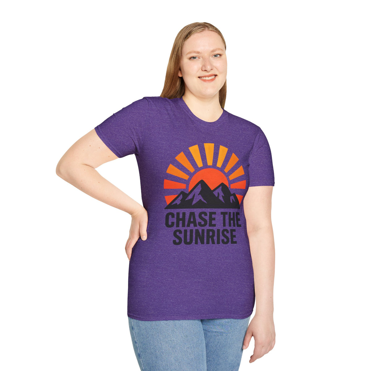 Chase The Sunrise Mountain T-Shirt — Sunrise & Peaks Graphic Tee