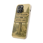 Biodegradable Phone Case — 'Nap Meadow' Mystic Lake Camping Design