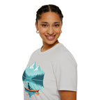 Kayaker on Serene Mountain Lake T-Shirt