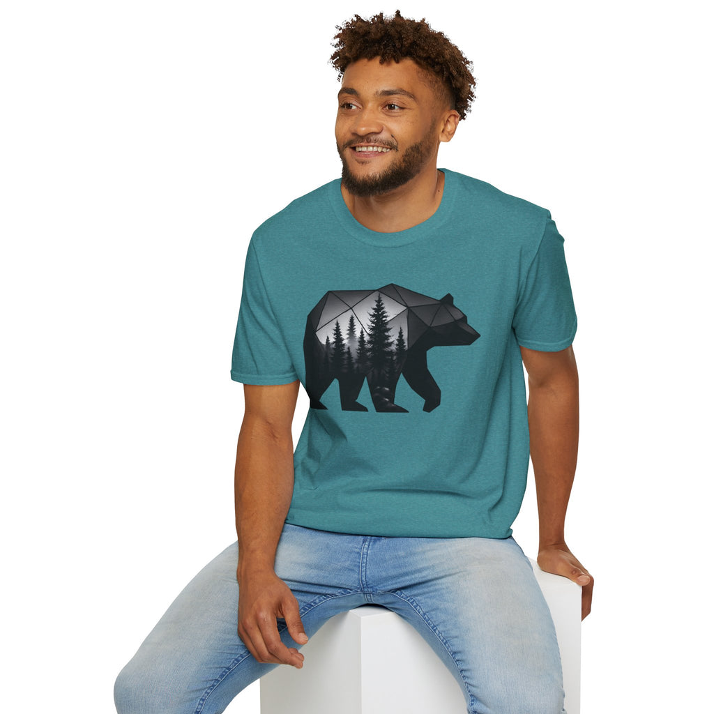 Geometric Forest Bear T-Shirt