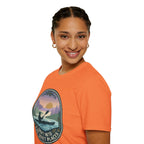 Kayak Sunset T‑Shirt — "Drift Into The Quiet Places" Outdoor Relaxation Tee