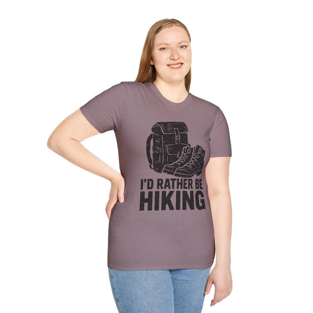Boots & Backpack "I'd Rather Be Hiking" T-Shirt