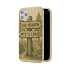 Biodegradable Phone Case — 'Nap Meadow' Mystic Lake Camping Design