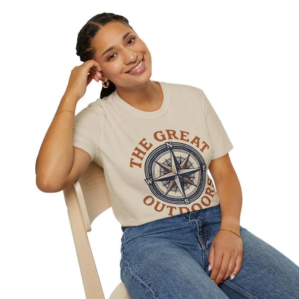"The Great Outdoors" Compass Graphic Tee Shirt