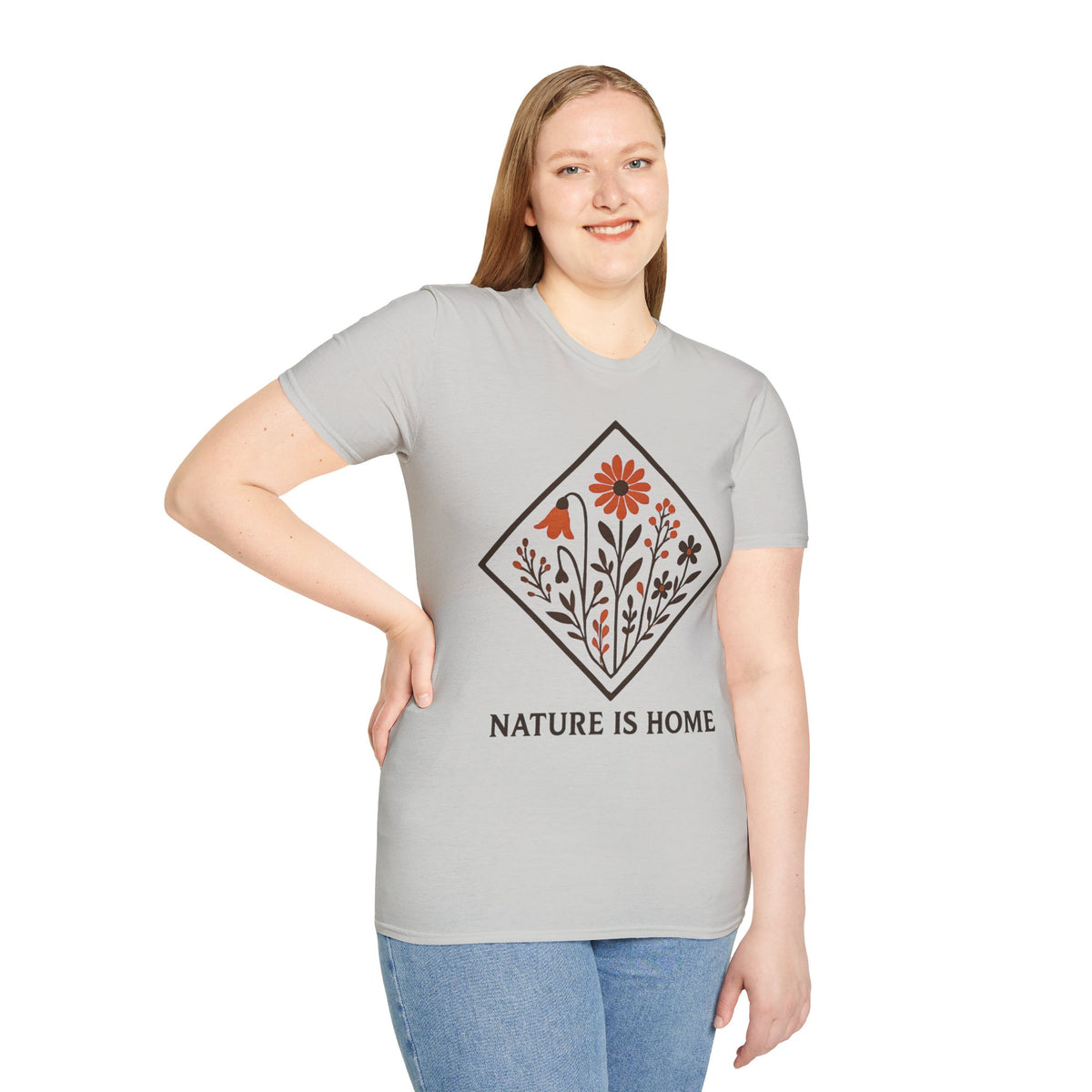 "Nature Is Home" Floral T-Shirt