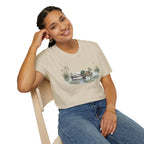 Duck Pair T-Shirt — Watercolor Mallard Ducks on Pond Nature Tee