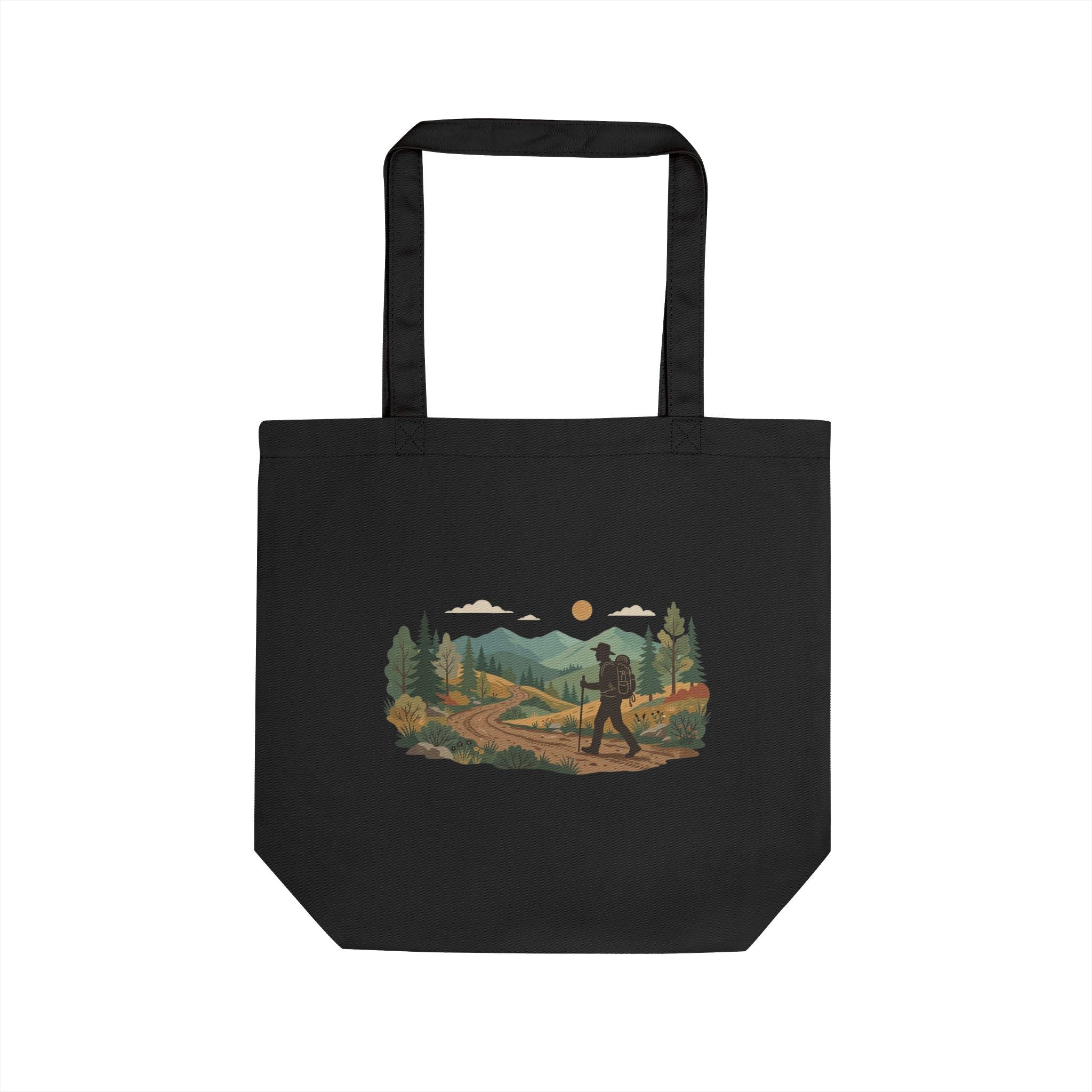 Hiker Scenic Eco Tote — Outdoor Adventure Canvas Bag