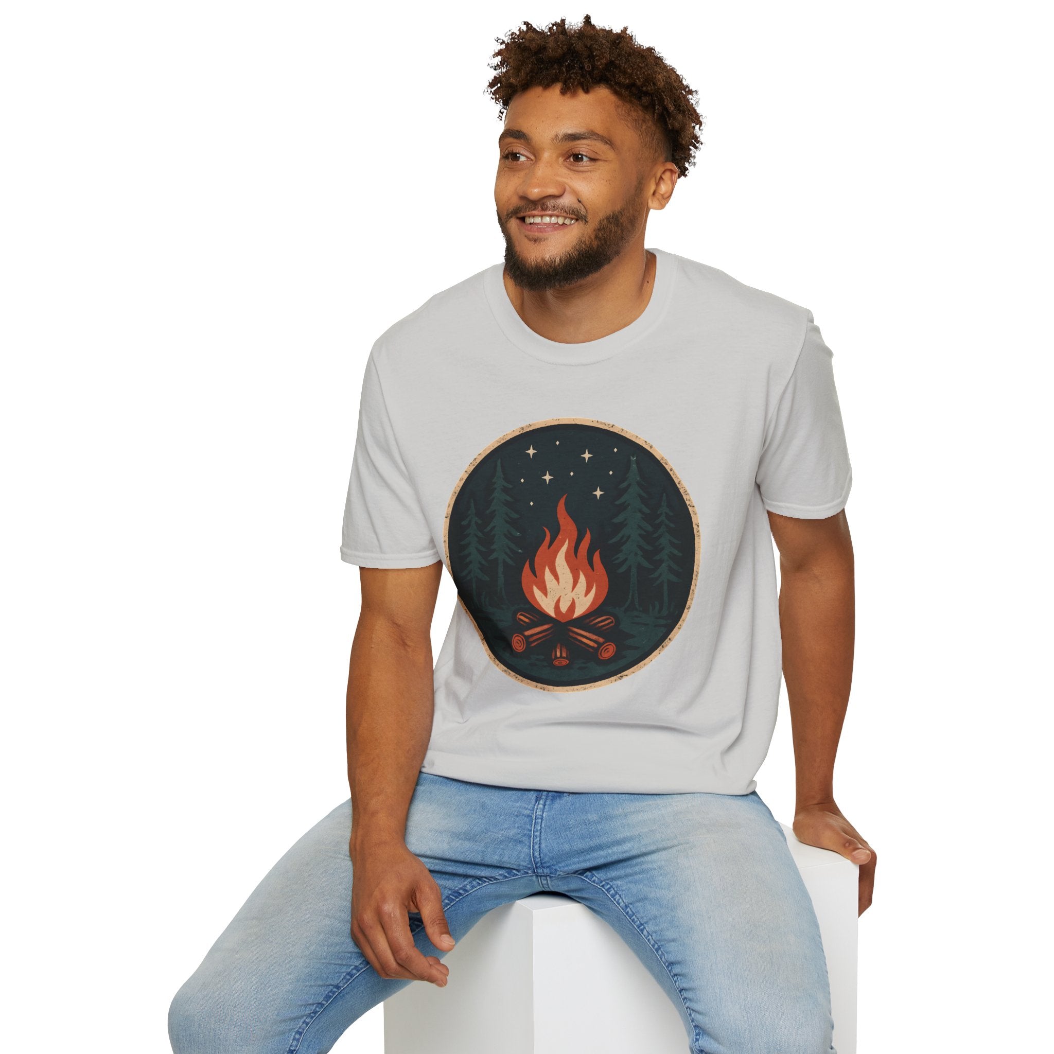 Forest Campfire at Night T-Shirt