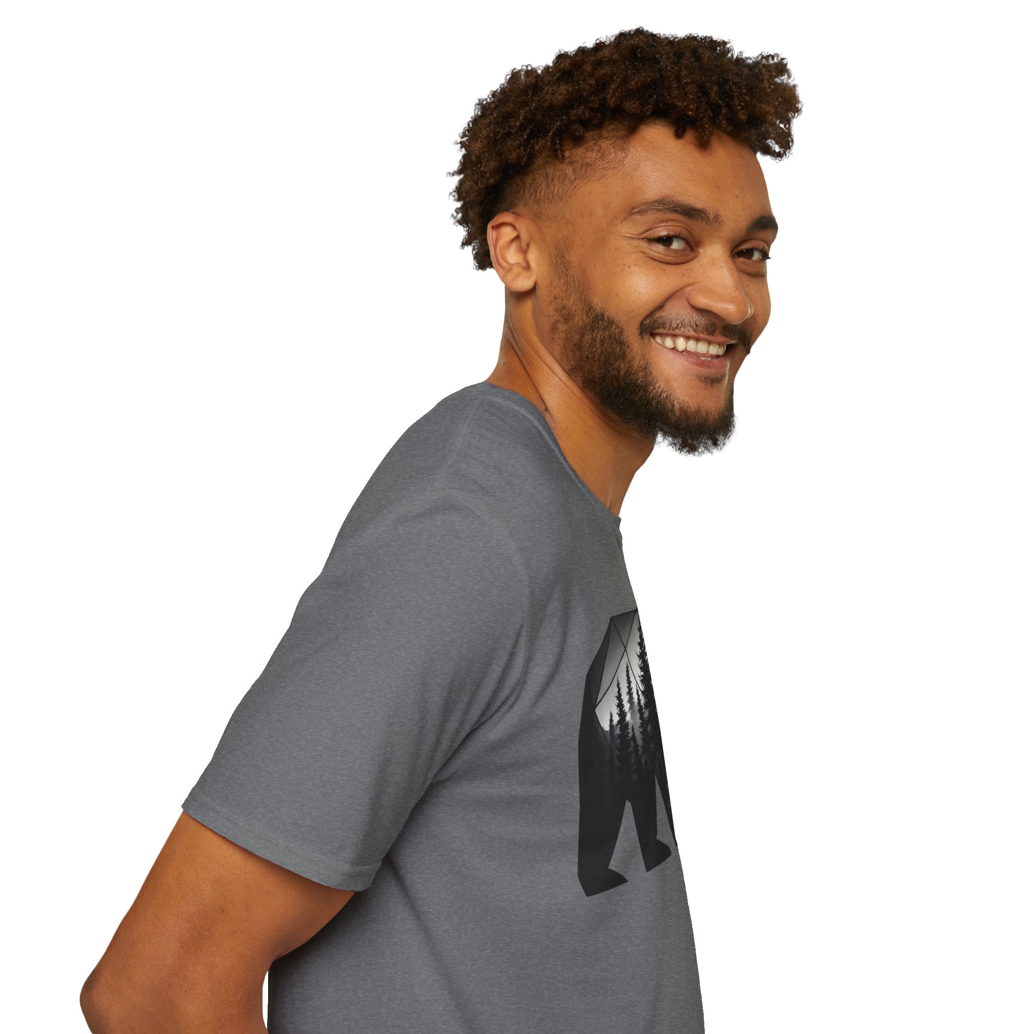 Geometric Forest Bear T-Shirt