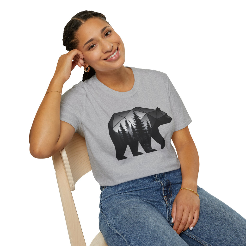 Geometric Forest Bear T-Shirt