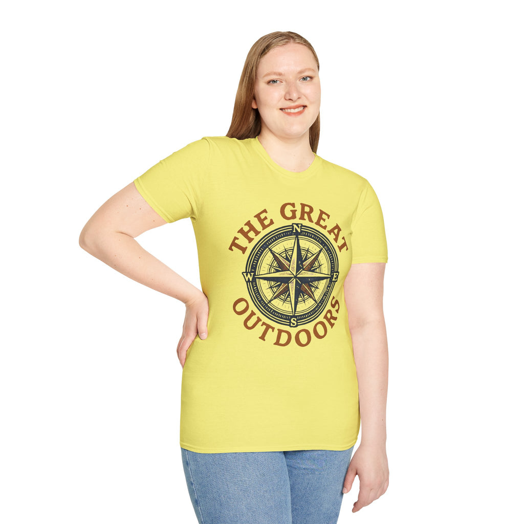 "The Great Outdoors" Compass Graphic Tee Shirt