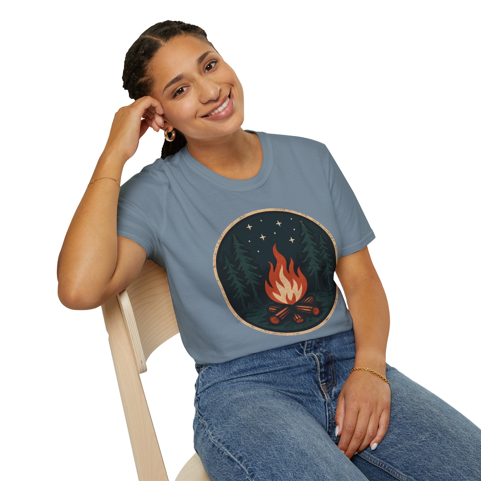 Forest Campfire at Night T-Shirt