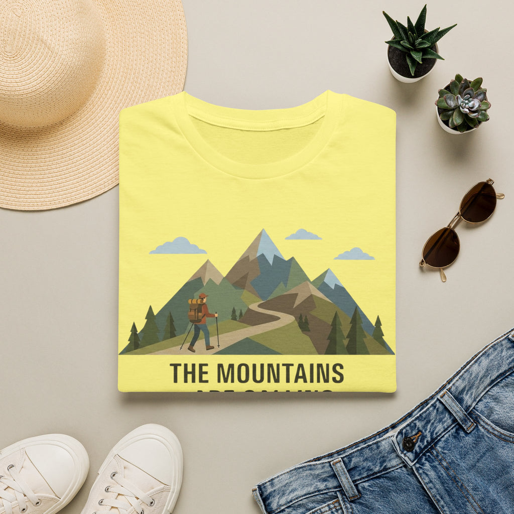 Campground Scenic T-Shirt — Minimalist Tent & Campfire Graphic