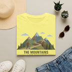 Campground Scenic T-Shirt — Minimalist Tent & Campfire Graphic