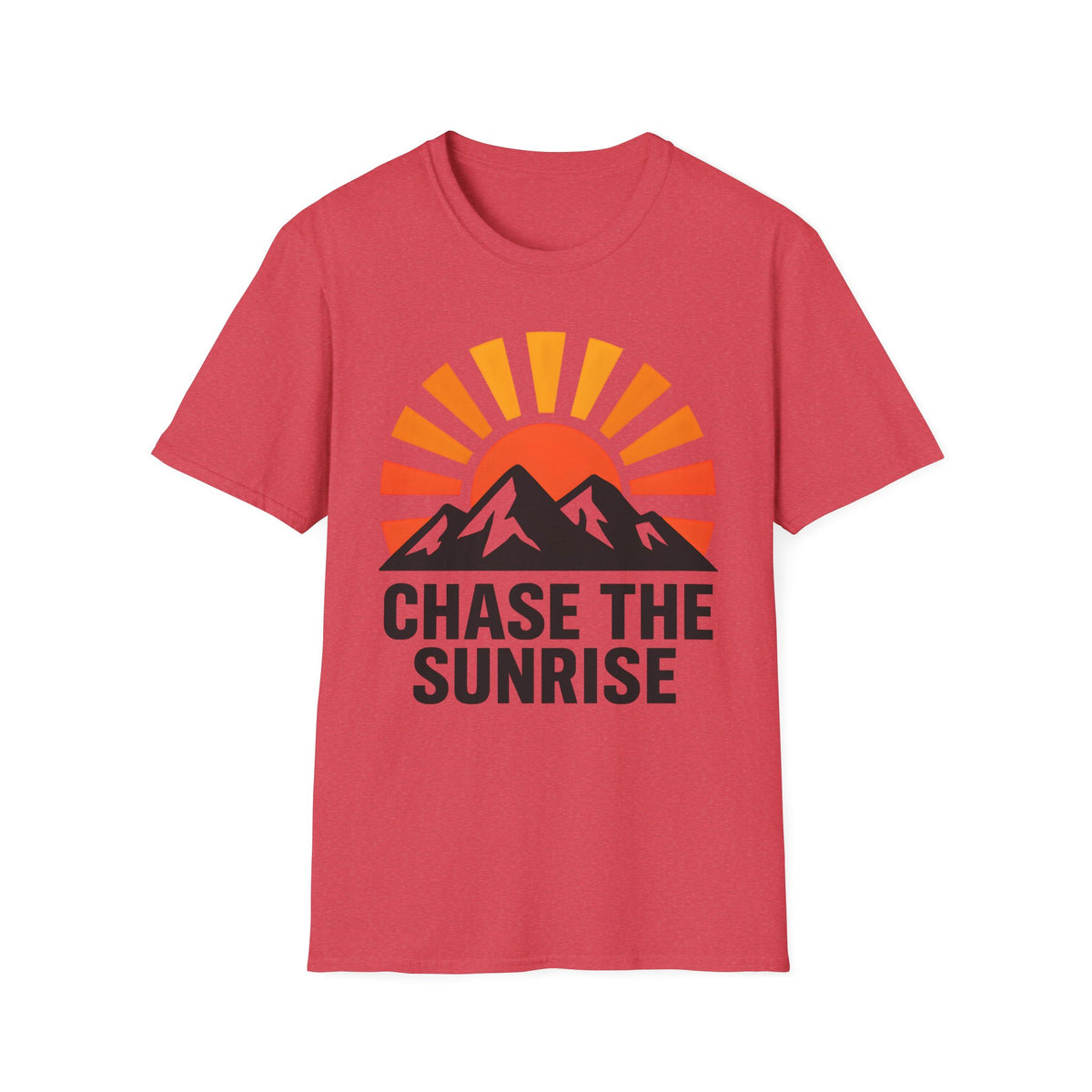 Chase The Sunrise Mountain T-Shirt — Sunrise & Peaks Graphic Tee