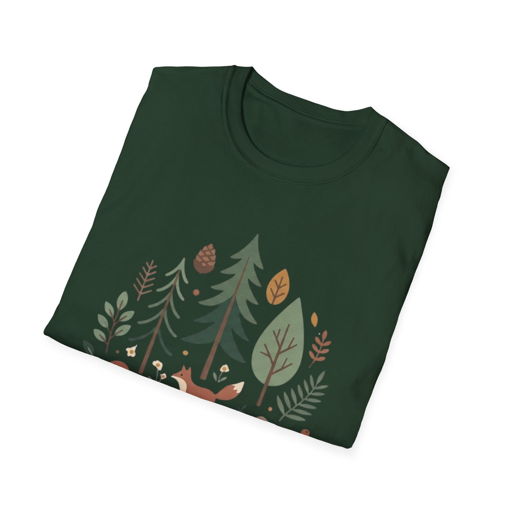 Woodland Fox T-Shirt — Nature Forest Camping Graphic Tee