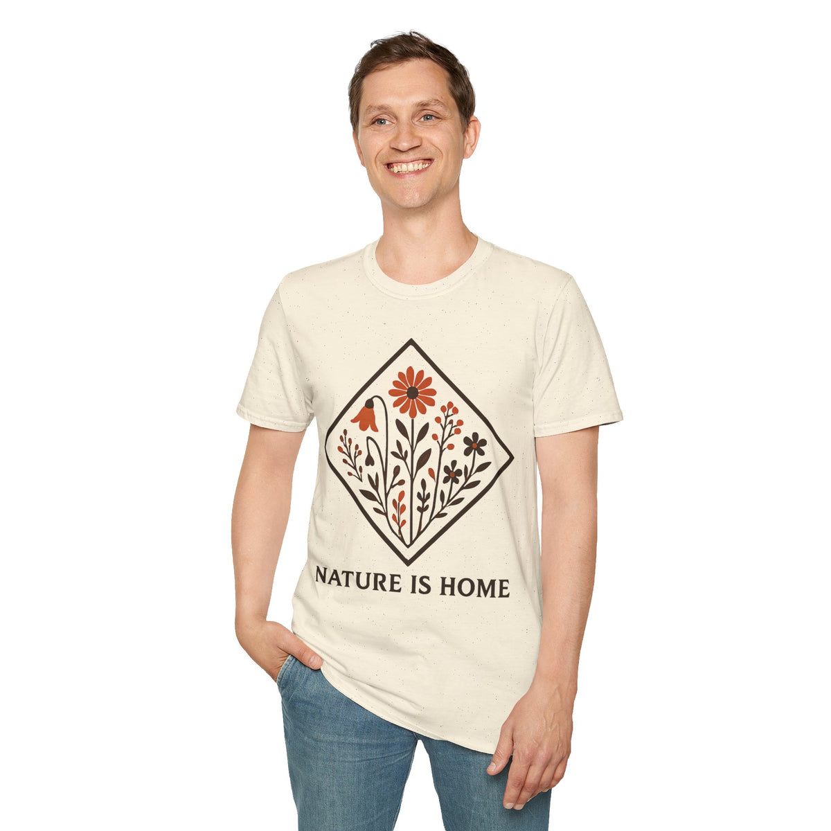 "Nature Is Home" Floral T-Shirt