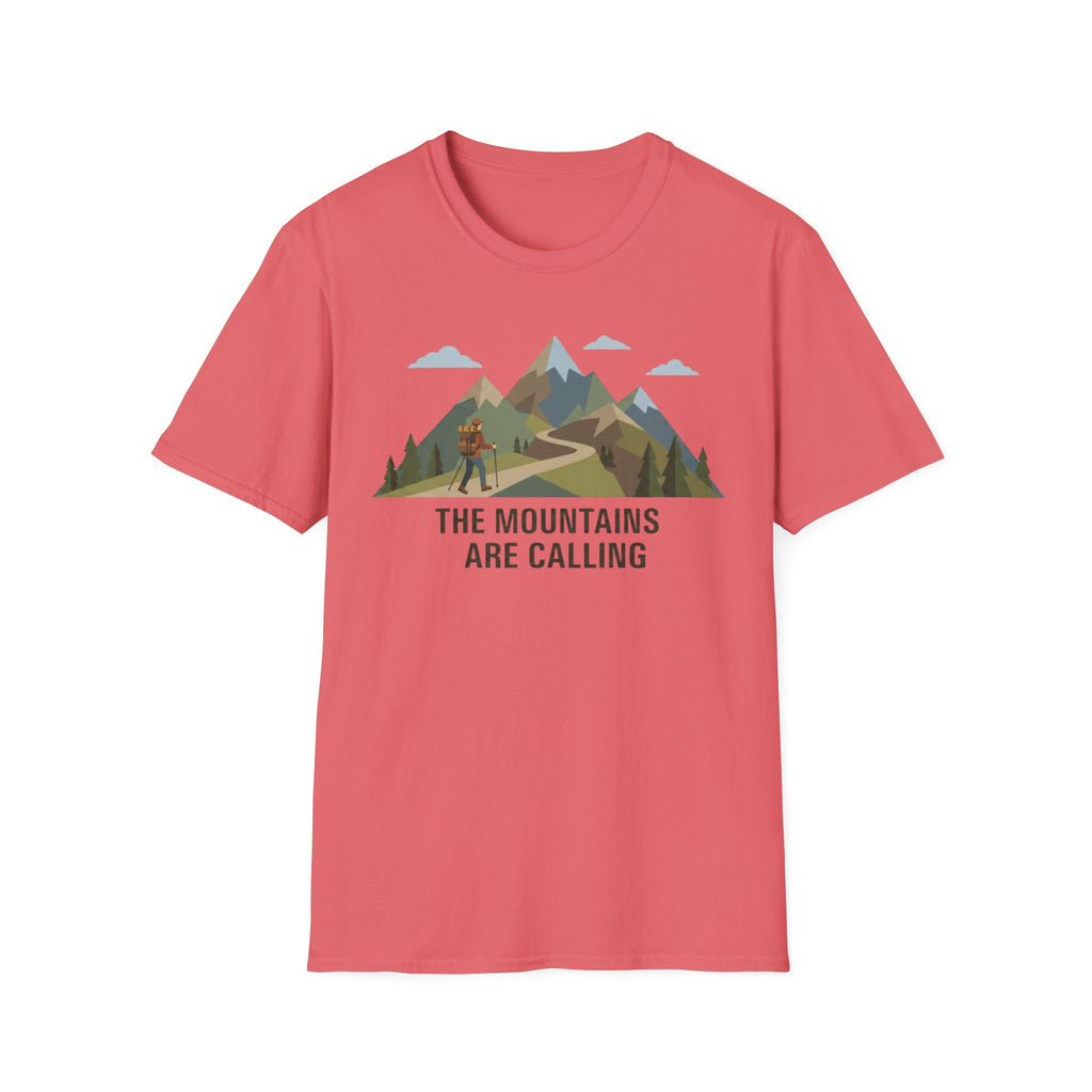 Campground Scenic T-Shirt — Minimalist Tent & Campfire Graphic