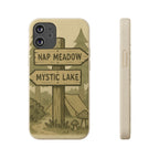 Biodegradable Phone Case — 'Nap Meadow' Mystic Lake Camping Design
