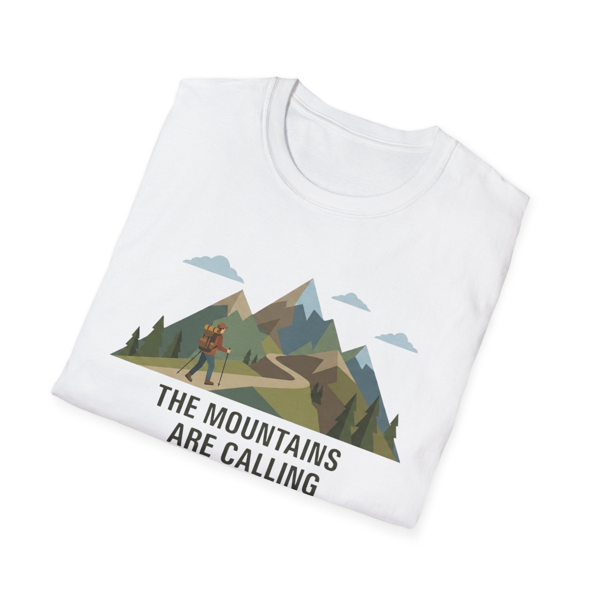 Campground Scenic T-Shirt — Minimalist Tent & Campfire Graphic