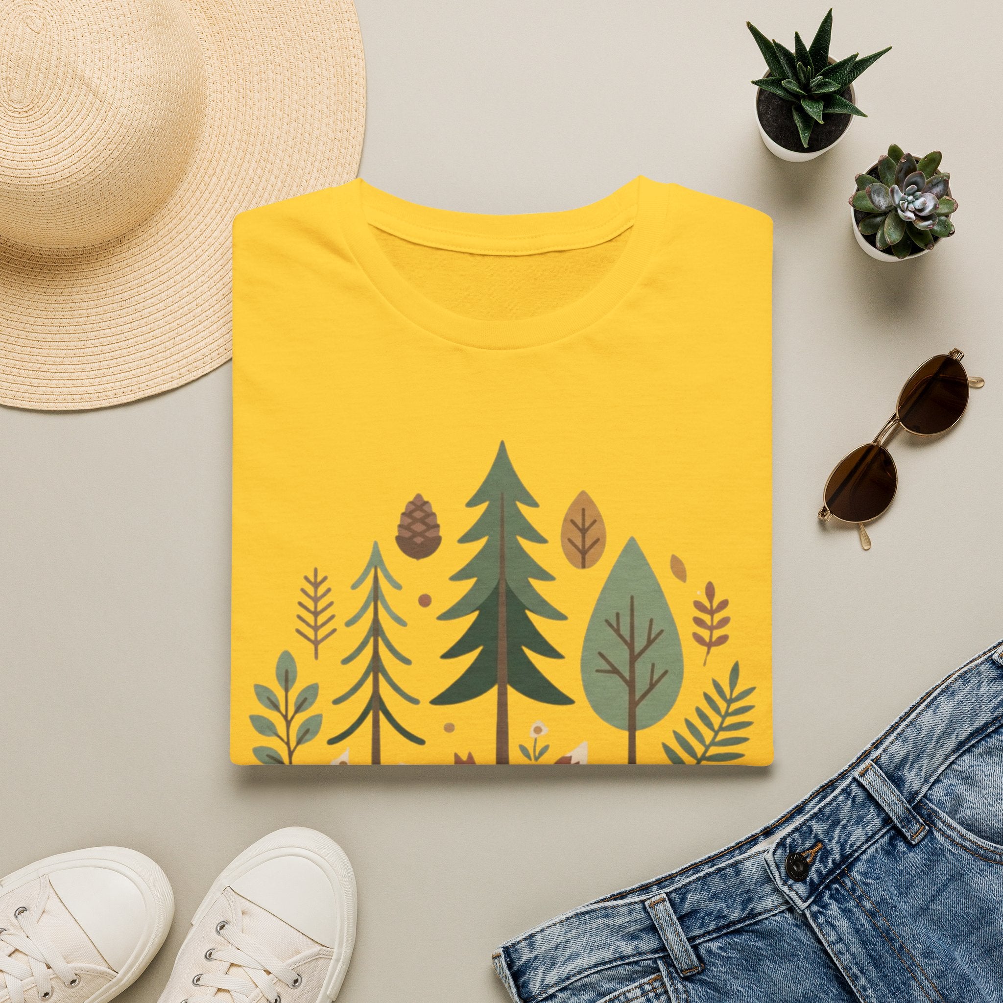 Woodland Fox T-Shirt — Nature Forest Camping Graphic Tee