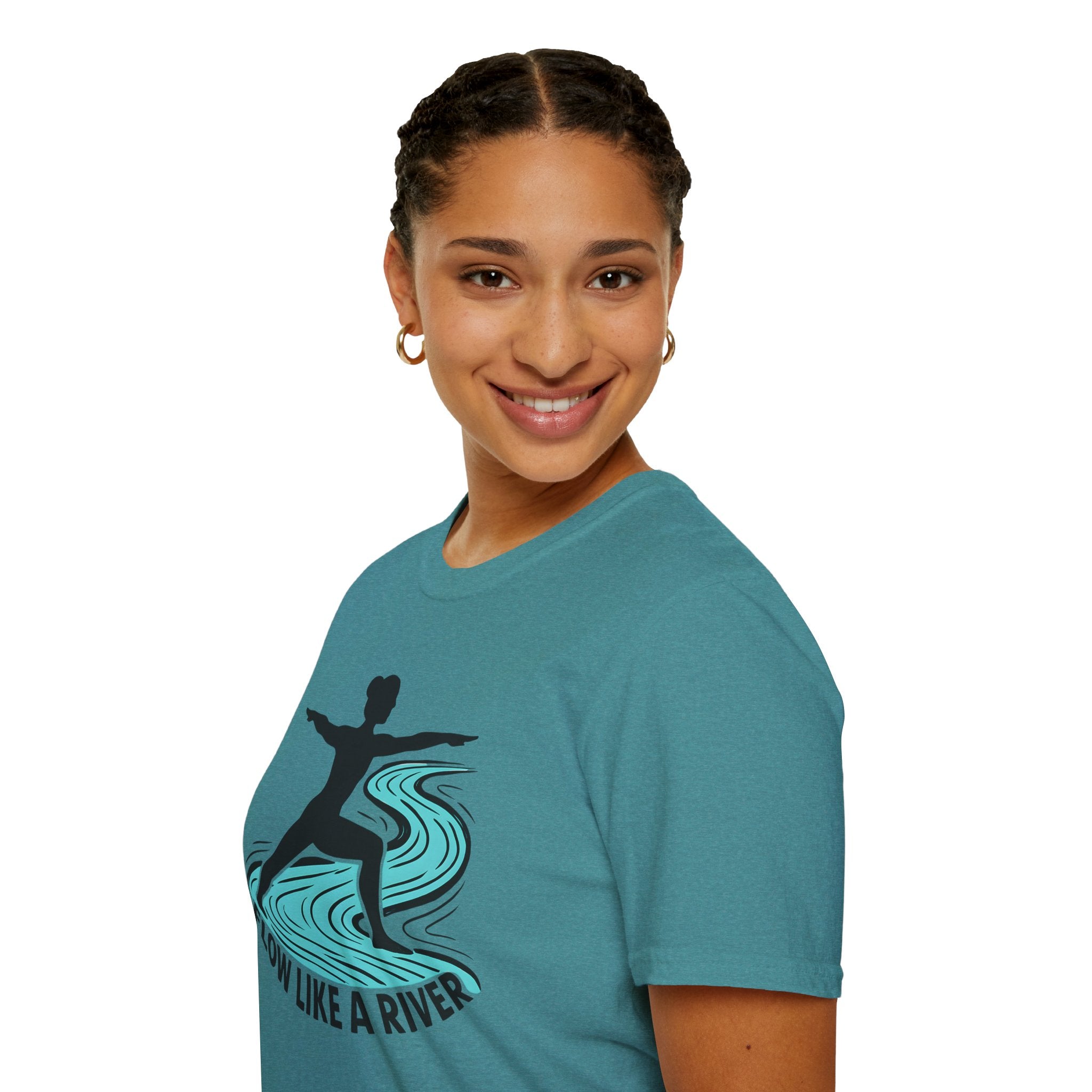 "Flow Like A River" Yoga T-Shirt