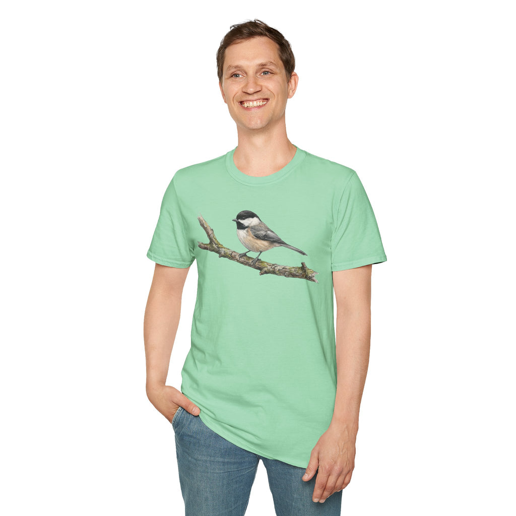 Copy of Chickadee Tee — Watercolor Songbird T‑Shirt