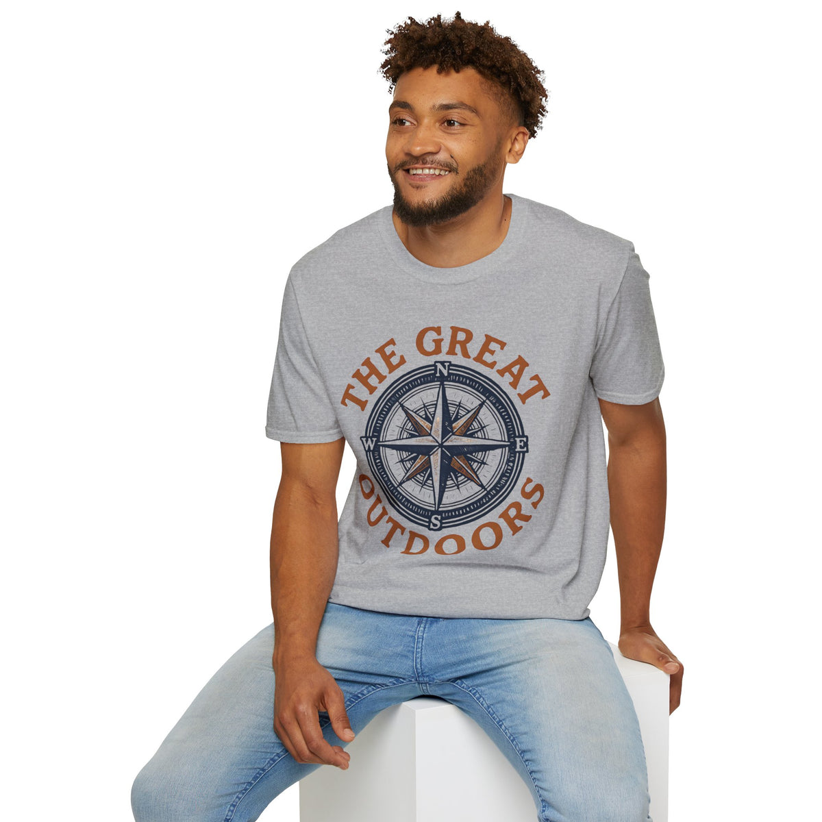 "The Great Outdoors" Compass Graphic Tee Shirt