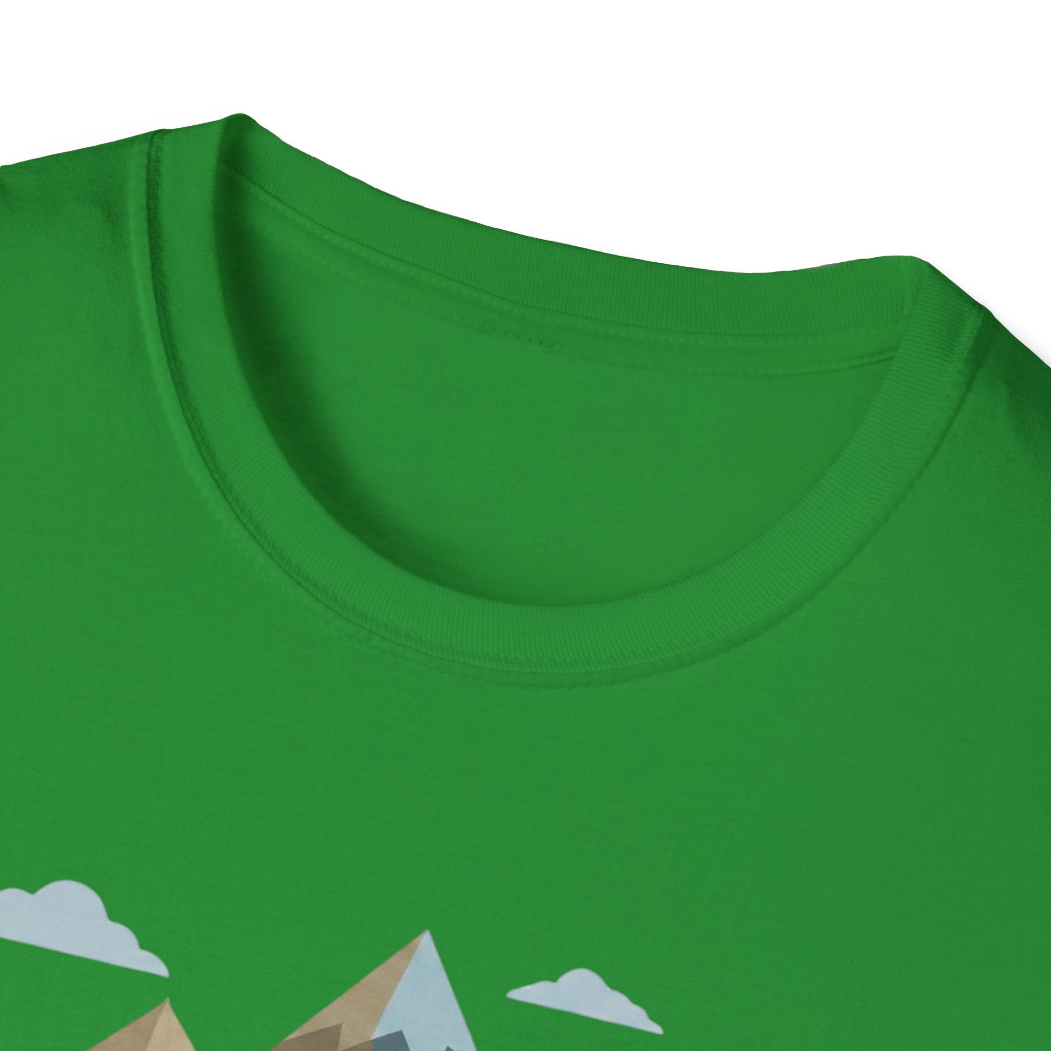Campground Scenic T-Shirt — Minimalist Tent & Campfire Graphic