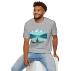 Kayaker on Serene Mountain Lake T-Shirt