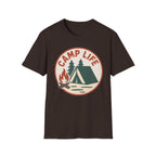 Camp Life T-Shirt — Tent & Campfire Outdoor Tee