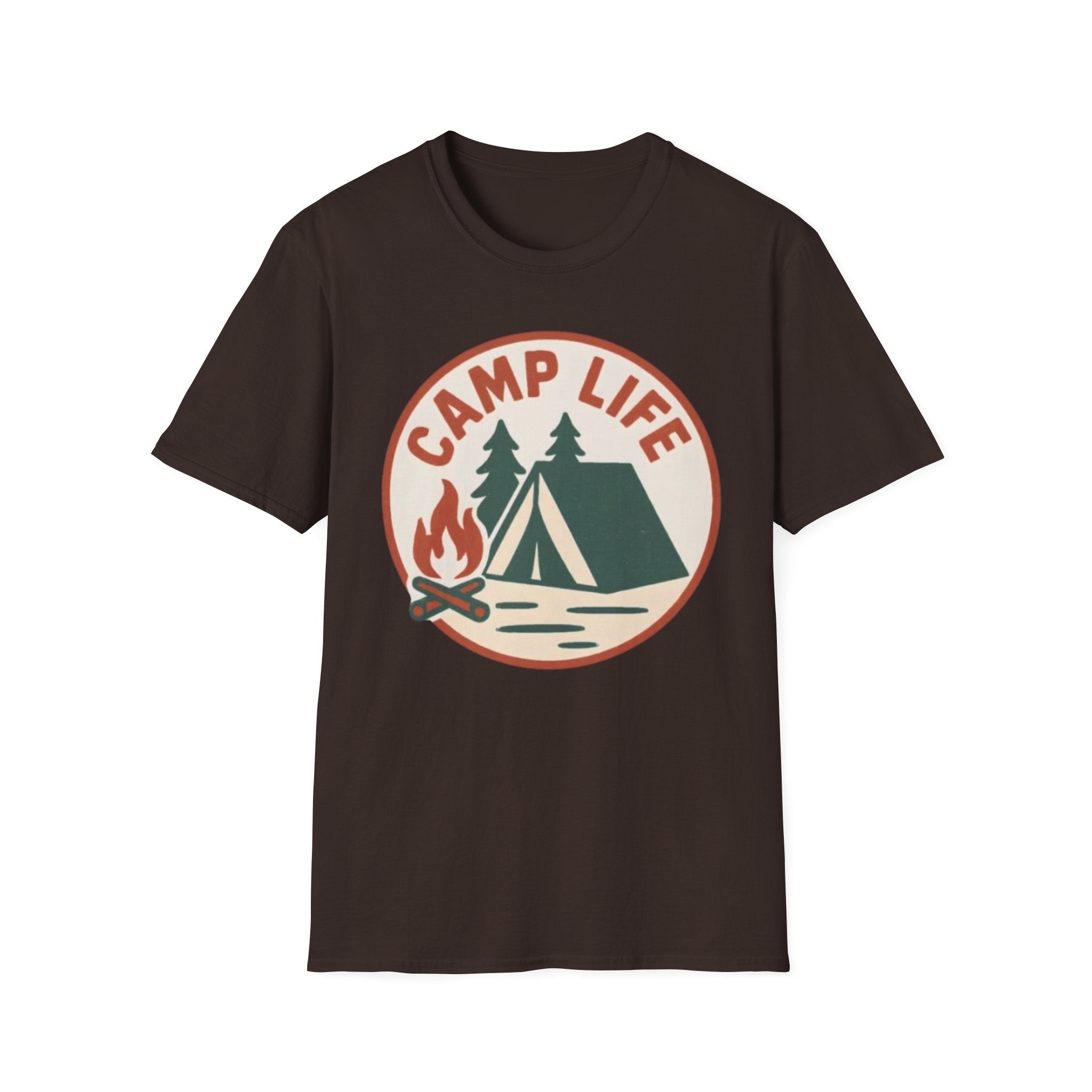 Camp Life T-Shirt — Tent & Campfire Outdoor Tee