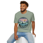 Kayak Sunset T‑Shirt — "Drift Into The Quiet Places" Outdoor Relaxation Tee