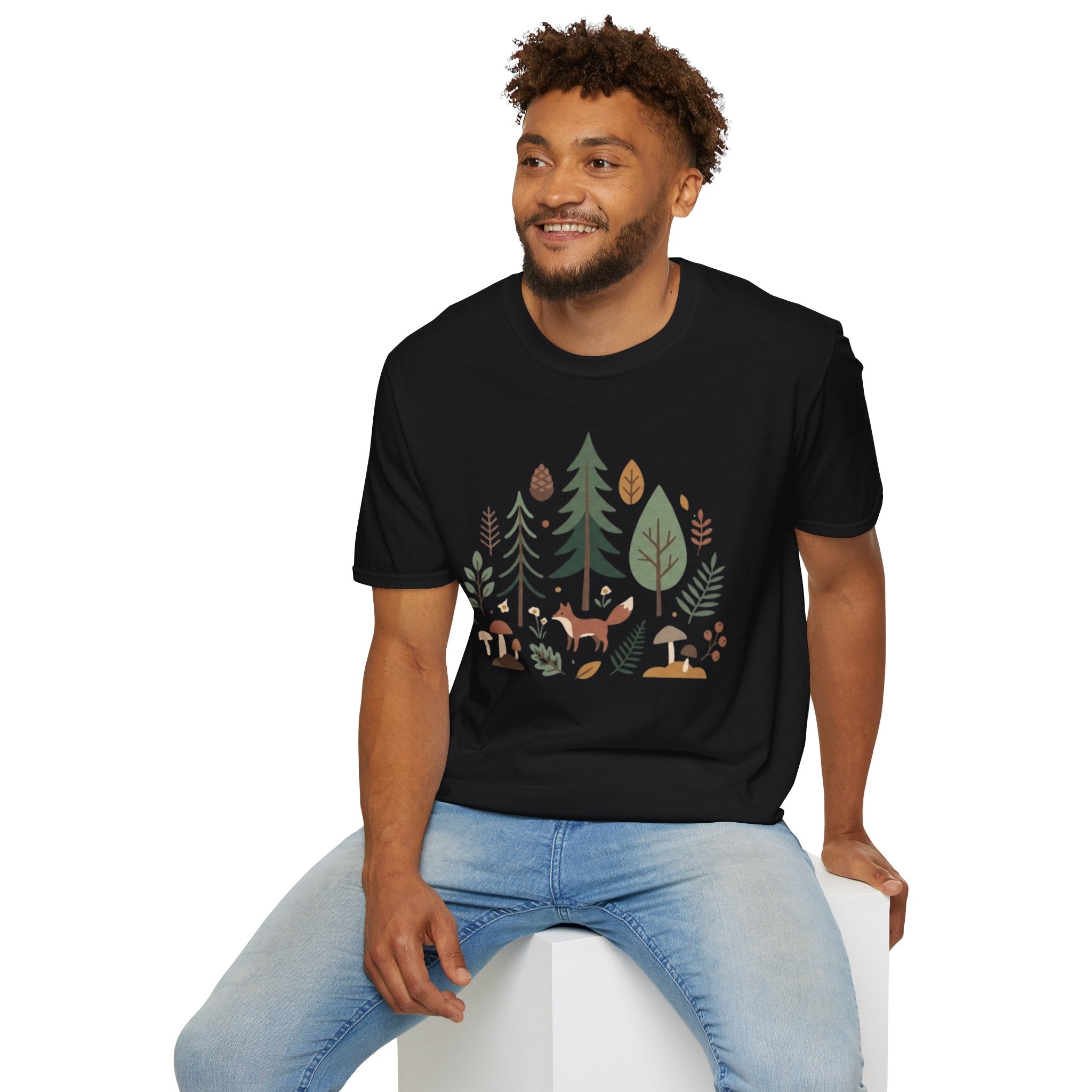 Woodland Fox T-Shirt — Nature Forest Camping Graphic Tee