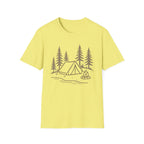 Camping Tent and Campfire T-Shirt