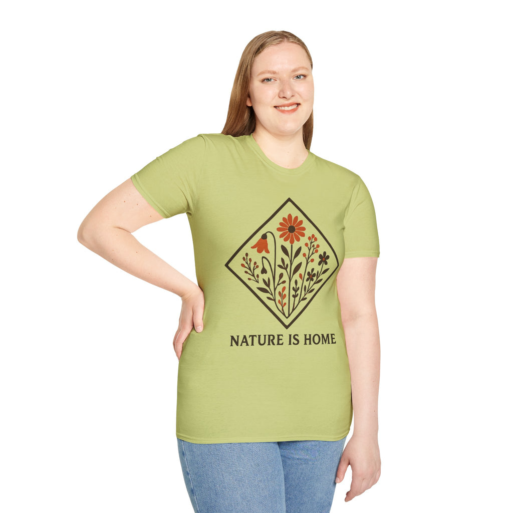 "Nature Is Home" Floral T-Shirt