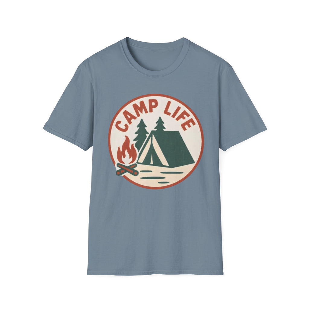 Camp Life T-Shirt — Tent & Campfire Outdoor Tee