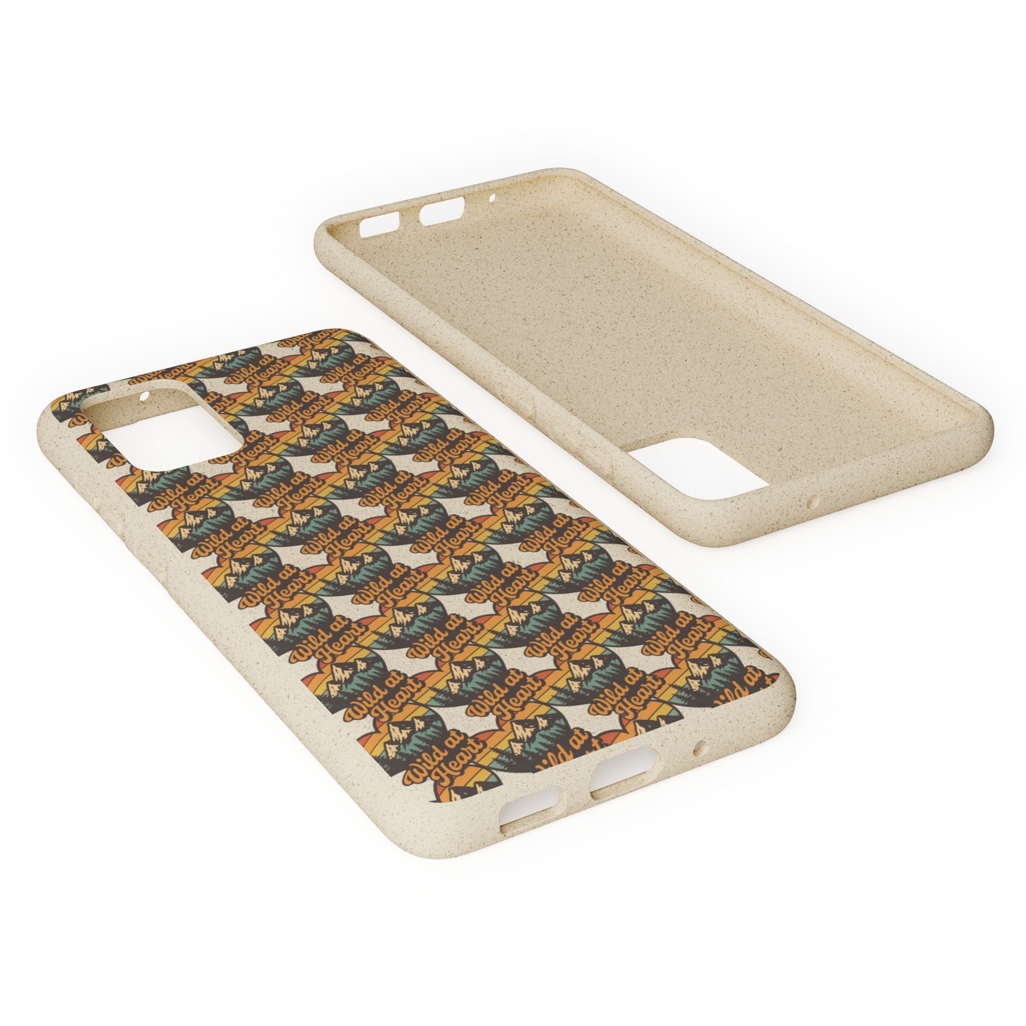 Eco-Friendly Phone Case — Vintage Camper Pattern Biodegradable iPhone Cover