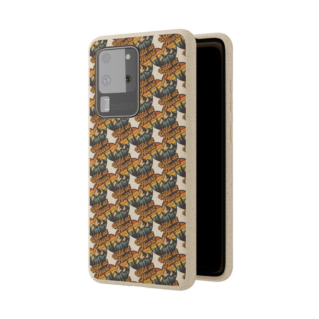 Eco-Friendly Phone Case — Vintage Camper Pattern Biodegradable iPhone Cover