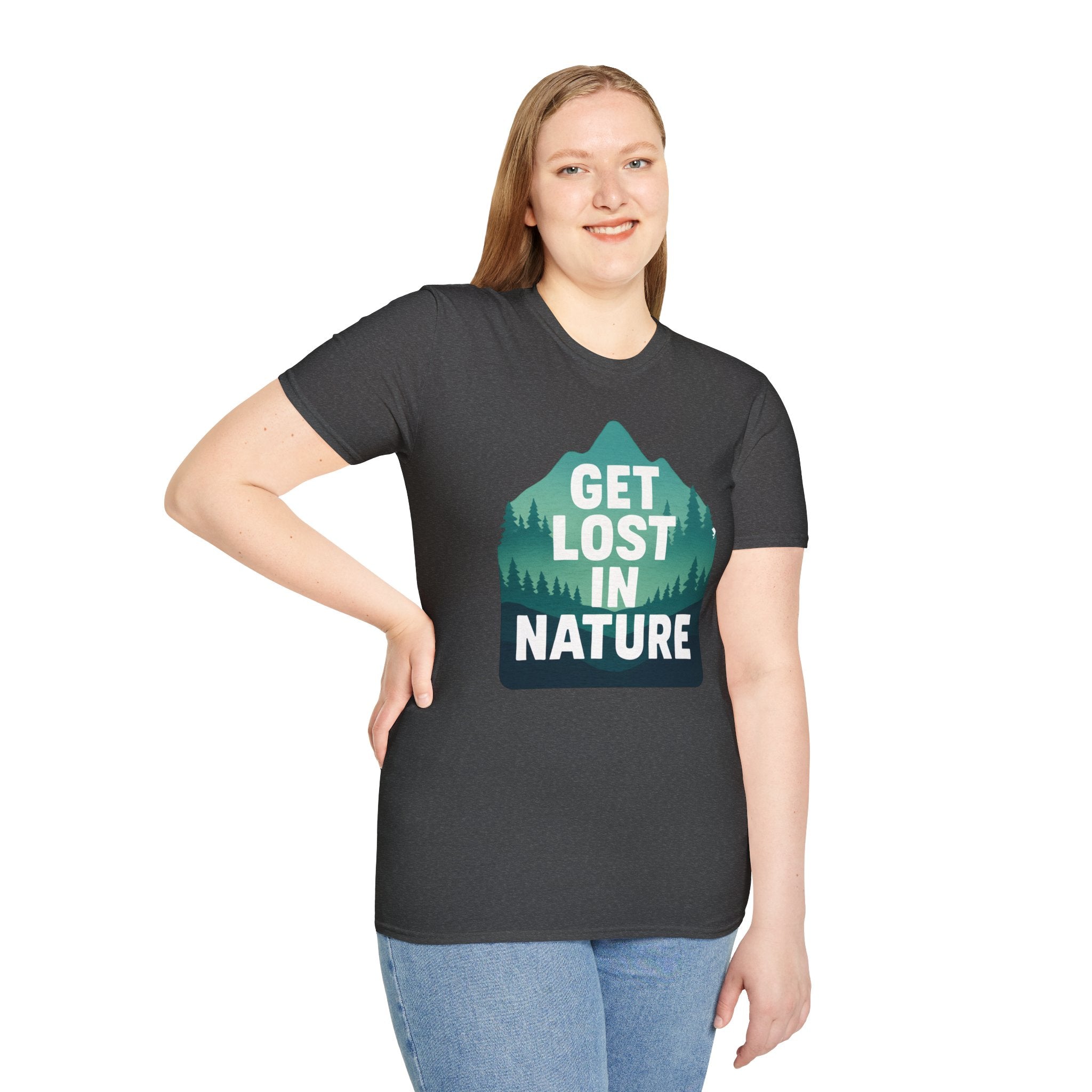 "Get Lost in Nature" Pine Trees T-Shirt