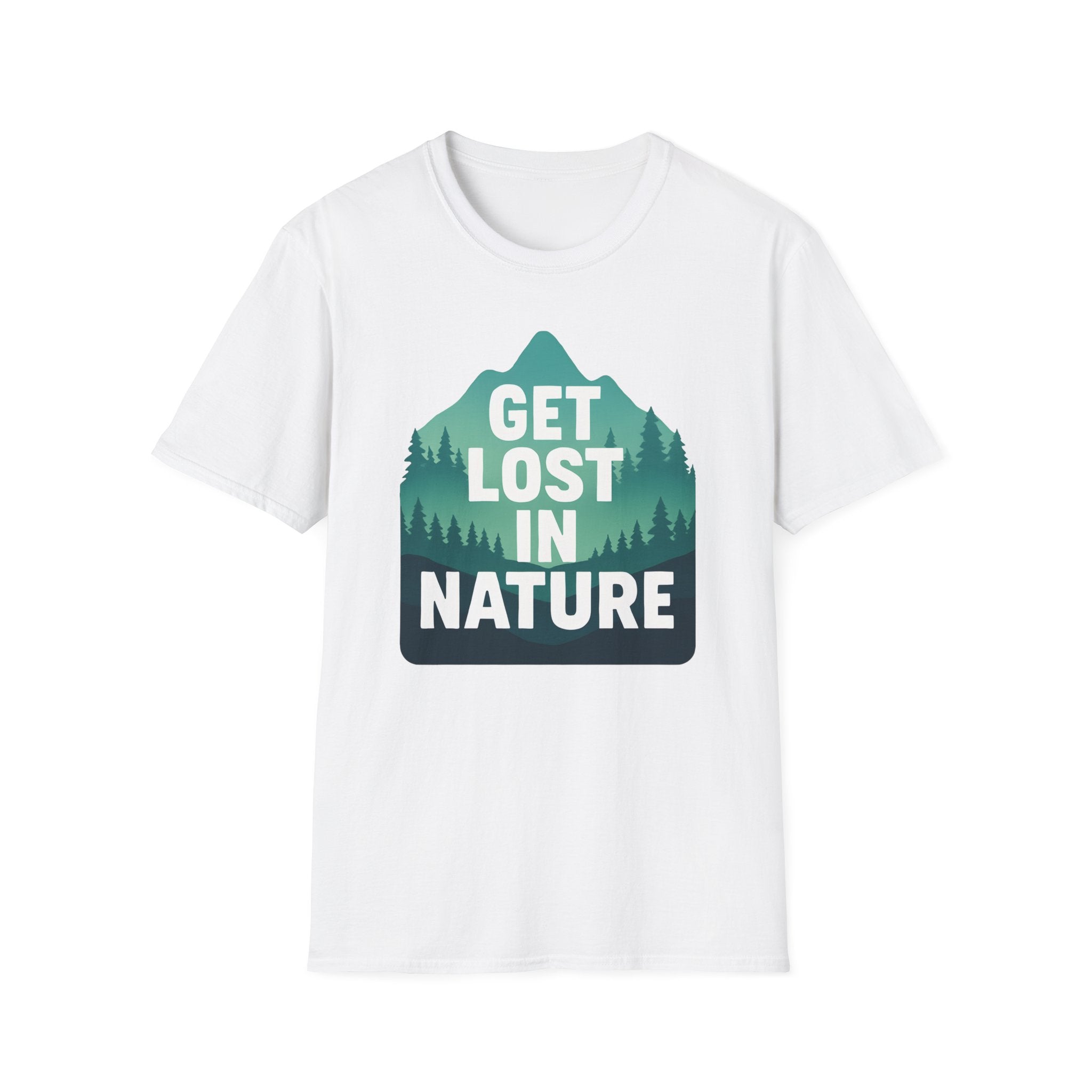 "Get Lost in Nature" Pine Trees T-Shirt